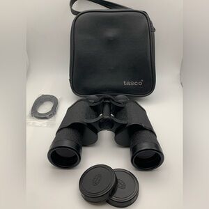 Vintage TASCO 7 x 35mm 304 Full Coated Optics 393/1000yds Binoculars w/Case EUC